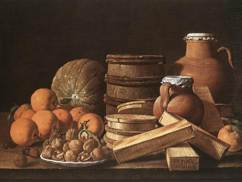 MELeNDEZ, Luis Still Life with Oranges and Walnuts ag oil painting picture